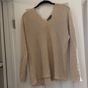 Vince Beige V-Neck Sweater